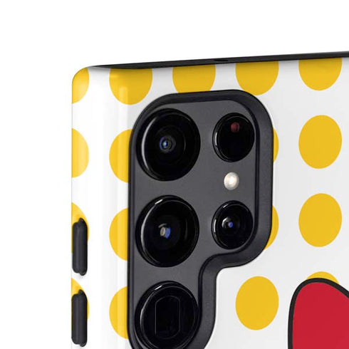 Disney Minnie Mouse Profile Yellow Dots Galaxy S25 Ultra Impact Case